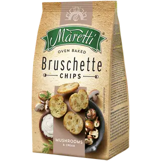 Bruschetta-krõpsud seente ja koorega, MARETTI, 70 g