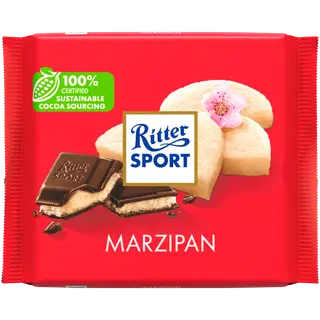 Ritter Sport tume šokolaad martsipanitäidisega 100g