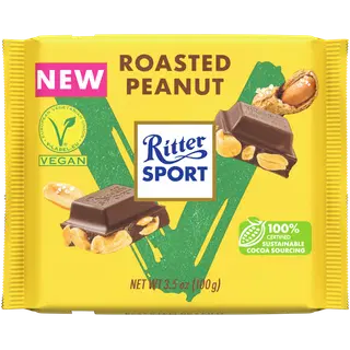 Ritter Sport Vegan šokolaad röstitud maapähklitega 100g