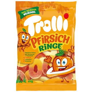 Trollli Pfirsichringe kummikommid 200g