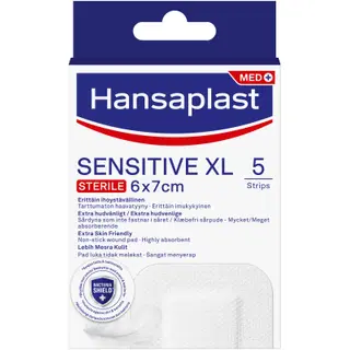 Hansaplast sensitive xl haavaplaaster 6x7cm 5tk