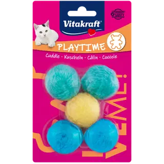 Vitakraft pehme pall mänguasi kellukesega, kassidele