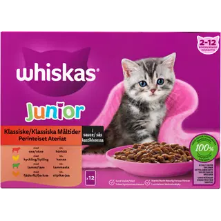 Whiskas Junior Collection kassitoiduvalik kastmes 12x85g