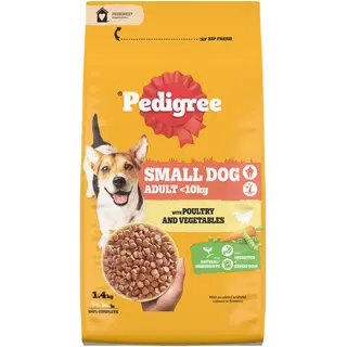 Pedigree <10kg Linnuliha kuivtoit koertele 1,4 kg