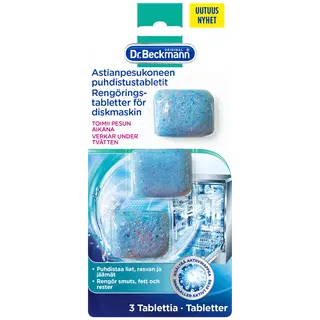 Nõudepesumasina puhastustabletid Dr.Beckmann 3x20g