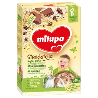 Stracciatella piimapuder šokolaadiükkidega 8K, MILUPA, 250 g