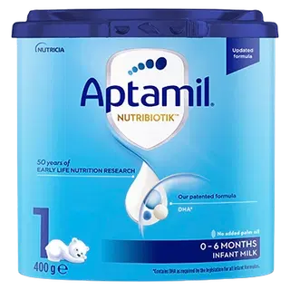 Aptamil® NUTRIBIOTIK™ 1 piimal põhinev imiku piimasegu alates sünnist, 400g