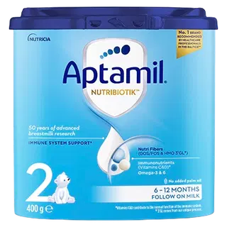 Aptamil® NUTRIBIOTIK™ 2 piimal põhinev imiku jätkupiimasegu alates 6 kuust, 400g