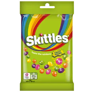 Skittles Crazy Sours hapud dražeed 95g