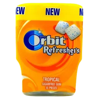 Orbit Refreshers Tropical pudel,30 tk,67g