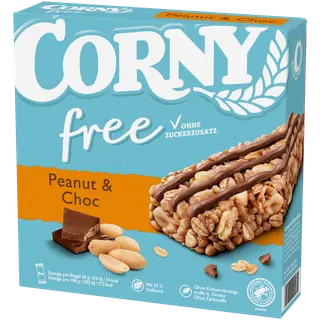 Corny Free 6-pakk maapähkli-šokolaadi 120g