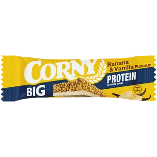 CORNY BIG banaani- ja vanillimaitseline proteiinibatoon, 50 g
