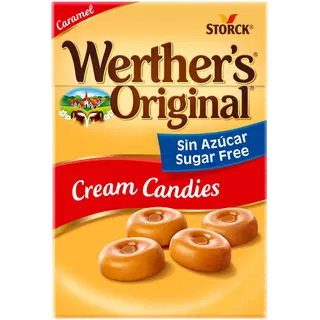 Suhkruvabad koorekompvekid magusainetega, WERTHER'S ORIGINAL, 42 g