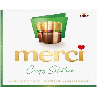 Merci Crispy assortiišokolaad krõbeda - mandliga 250g
