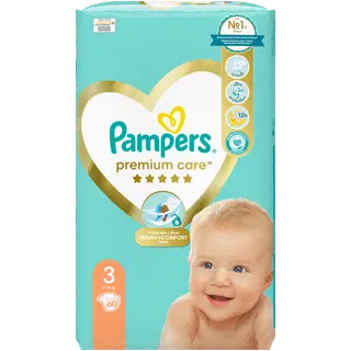 Pampers Premium Care teipmähkmed S3 6–10kg 60tk