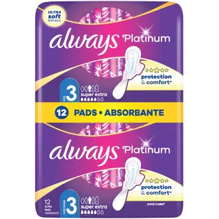 Hügieenisidemed ALWAYS Platinum S3 12tk