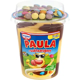 Dr. Oetker Paula vanilli-šokolaadipuding šokolaadikommidega 125 g