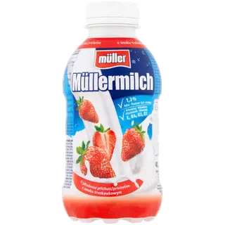 Müller maasikamaitseline piimajook 1,4%, 400g