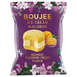 Boujee Makroon Mango Jäätis Granadilli täidisega 60 g
