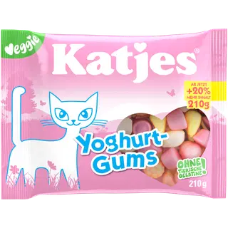 Katjes kummikommid Yoghurt Gums 210g