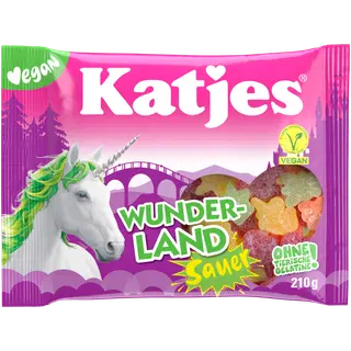 Katjes kummikommid hapukad Wunderland 210g