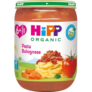 Hipp pasta bolognese lastele alates 6-elukuust, 190 g