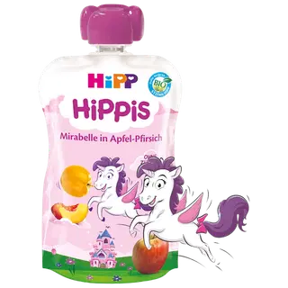 HIPP Hippis õuna-virsikupüree mirabelle ploomiga BIO 1a