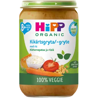 Hipp kikerhernepada riisiga 8 k 220g