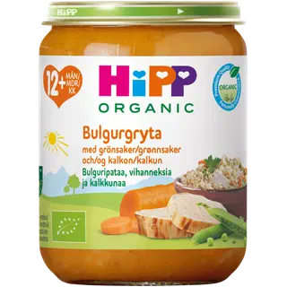 HiPP Bulguripada köögiviljade ja kalkuniga 12 kuud 250g