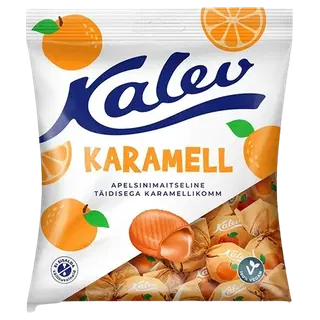 Kalev Caramel apelsinimaitselised täidisega karamellid 120 g