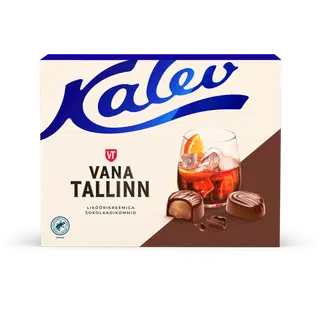Kalev Vana Tallinn Cream koorelikööritäidisega šokolaadikompvekid 122 g