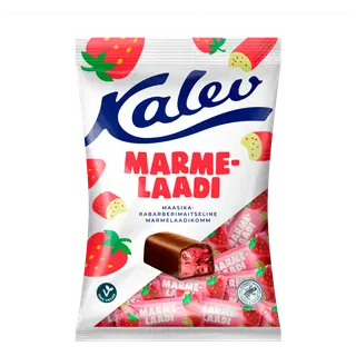 Kalev maasika-rabarberi marmelaadikommid 175g