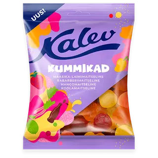 Kummikad rõõmsate kummikommide segu, KALEV, 120 g
