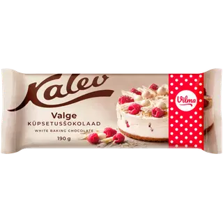 Valge küpsetusšokolaad VILMA 190g