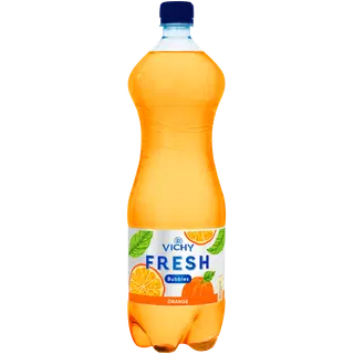 Gaseeritud apelsinimaitseline vesi, VICHY FRESH BUBBLES, 1,5 L