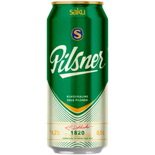 Hele õlu SAKU Pilsner 4.2% 500ml