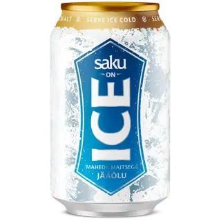Hele õlu SAKU ON ICE 5% 0.33l