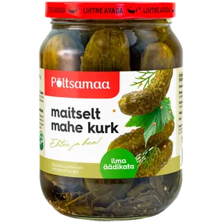 Maitselt mahe kurk, PÕLTSAMAA, neto 360g