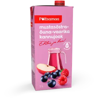 Kannujook mustas.-õuna-vaarika Põltsamaa 1l