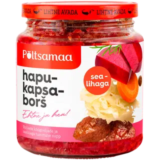 Hapukapsaborš sealihaga Põltsamaa 530g