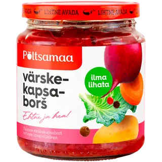 Värskekapsaborš lihata Põltsamaa 530g