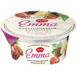 Kohupiimakreem rosinatega, EMMA, 150 g
