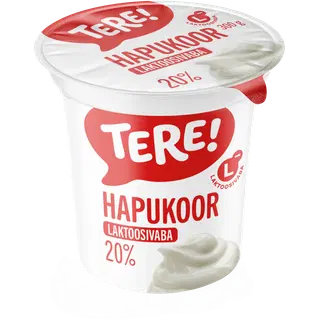 Hapukoor laktoosivaba 20% 300g