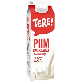 Piim laktoosivaba Tere 2,5% 1l