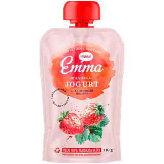 Maasikajogurt laktoosivaba, EMMA, 110 g