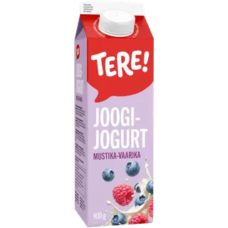 Joogijogurt TERE mustika-vaarika, 900g