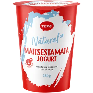 Jogurt maitsestamata laktoosivaba Tere 380g