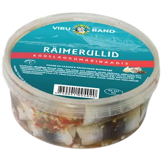 Räimerullid küüslaugumar.VIRU RAND, 400g