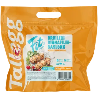 Tallegg FIT! broileri rinnafileešašlõkk jogurtimarinaadis 800g