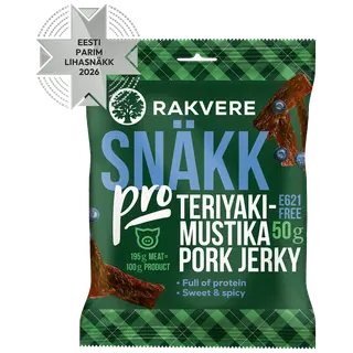 Teriyaki-mustika pork jerky RAKVERE, 50g